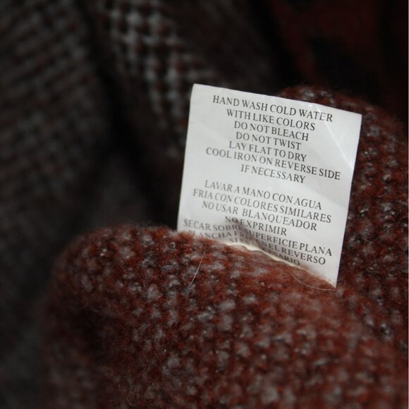 Snails & Cinnamon Aztec Print Long Oversized Warm Cardigan Pockets Size Large - Picture 16 of 16